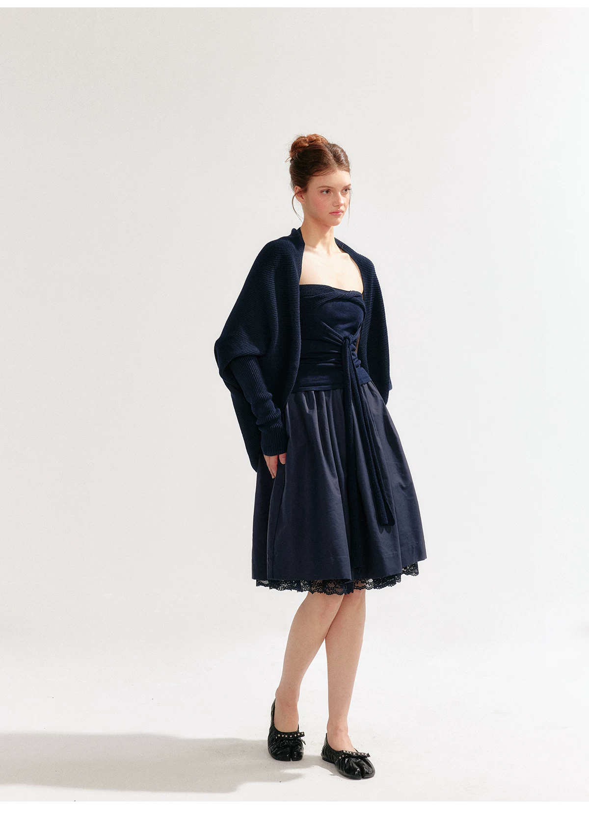 YZZI HE Knitted Batwing Sleeve Cardigan(4color)