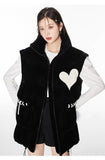 VIA PITTI SALE Black Heart Coat(detachable sleeves)