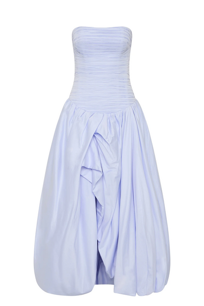 Aje Violette Bubble Hem Maxi Dress(Pearl blue)