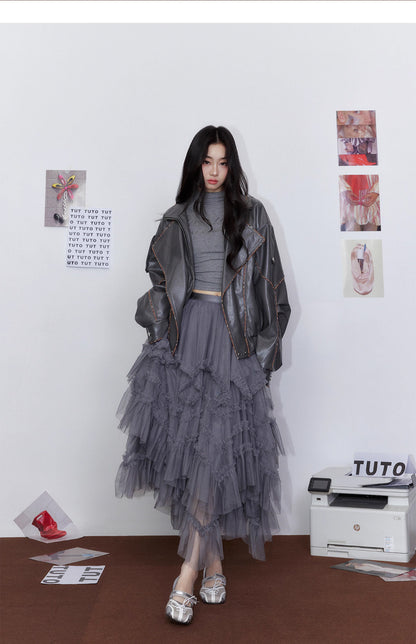 Tut tuto Multi layered fluffy long skirt