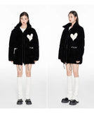 VIA PITTI SALE Black Heart Coat(detachable sleeves)