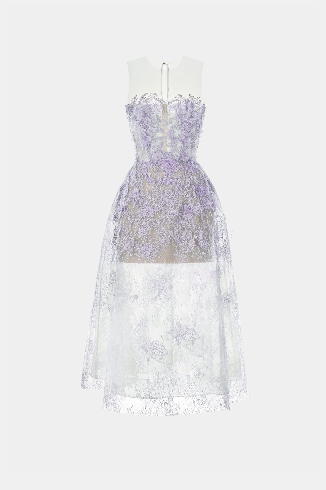 Montsand Baby Violet Beaded Lace Dress