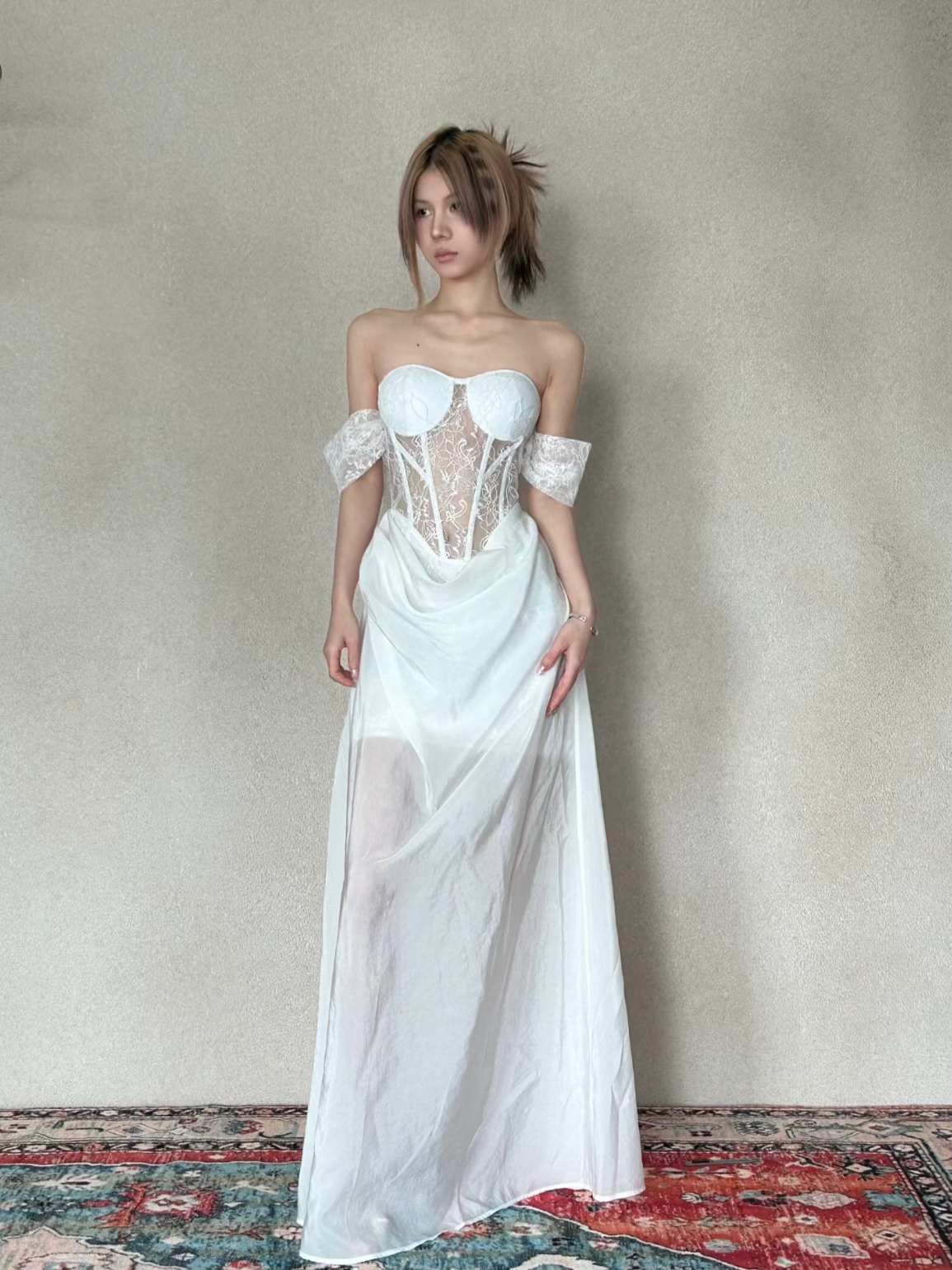 Crow Crew [Best Seller] Monica Dress(WHITE)