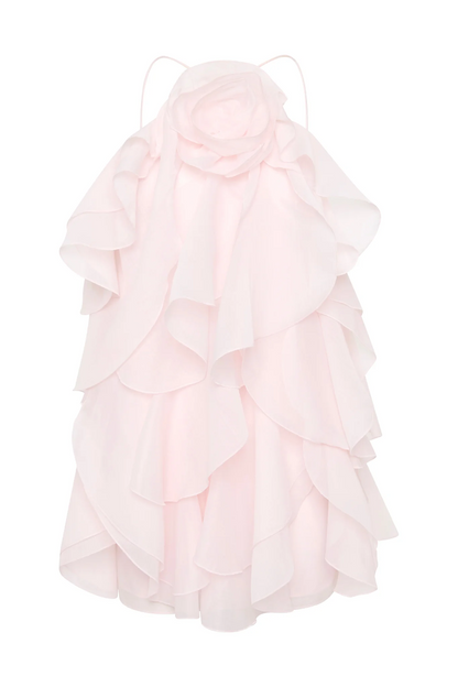 Aje Pandorea Layered Mini Dress(Pastel pink)