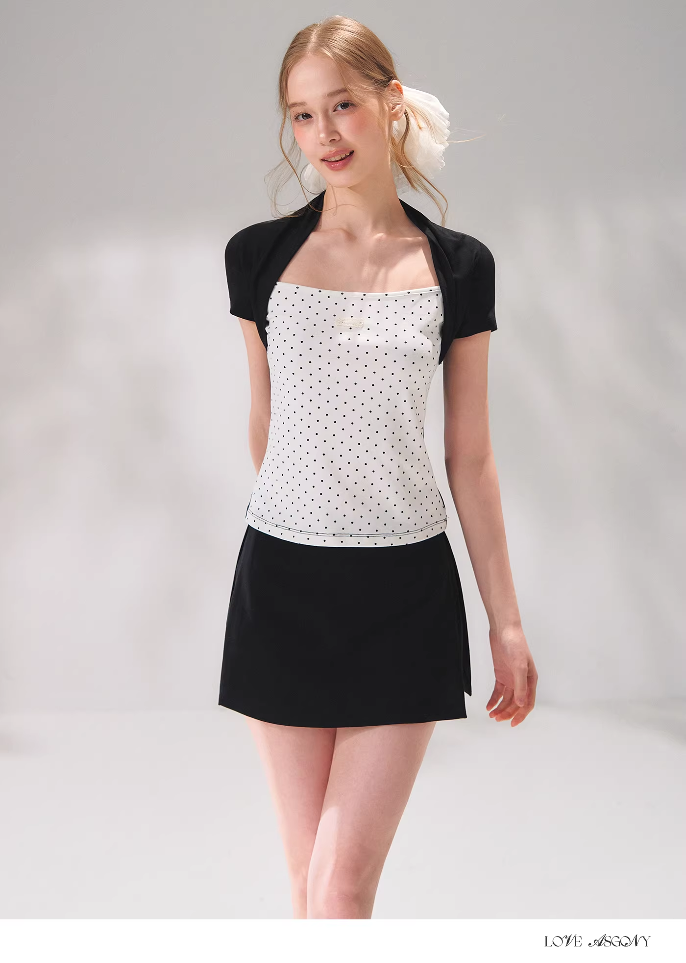 AsGony ASG26088 Tailored suit skirt