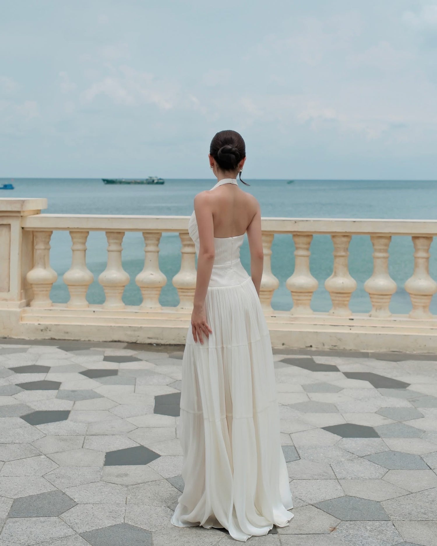 Lovelyn Odette Plissé Gown(2color)