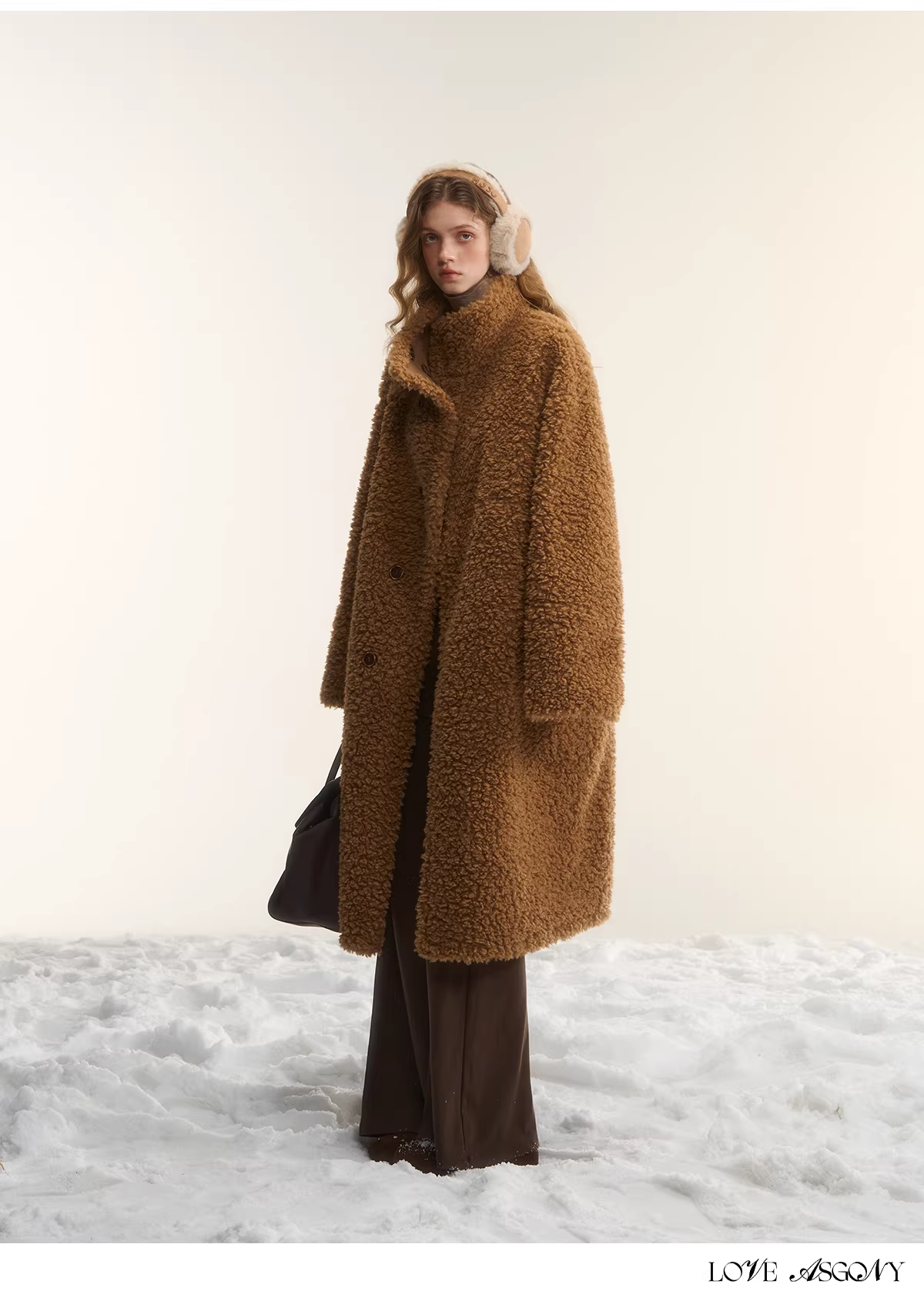 AsGony ASG25560 double-sided long sherpa coat(2color)