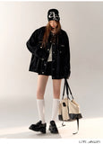 AsGony Oversized Denim Jacket(2color)