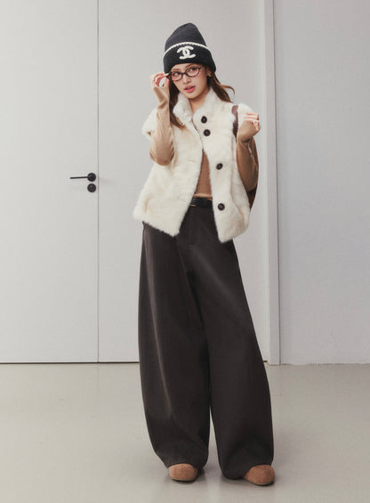 OTEBANBASS Ote260918 Faux Mink Shearling Vest