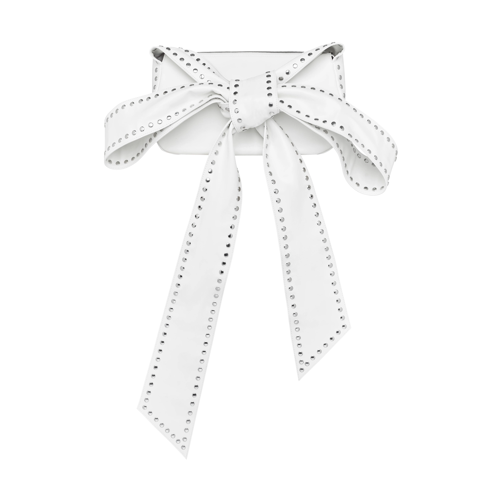 FANCì CLUB  [Best Seller] Boa Studded Bow Strap Handbag
