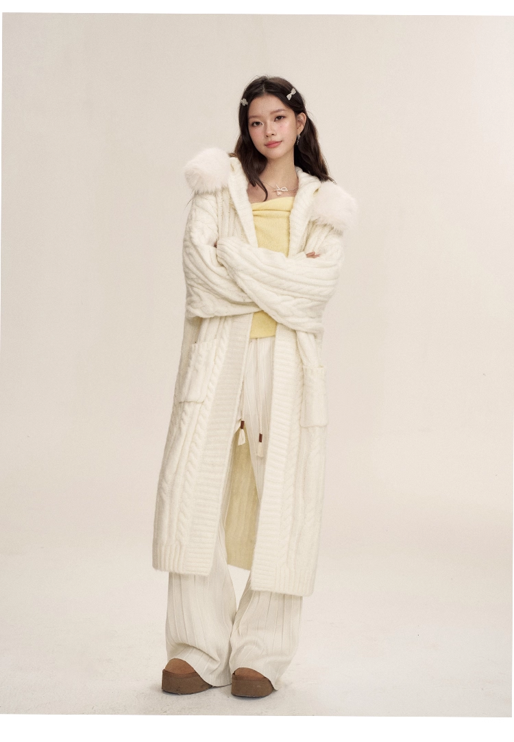 16DEWS 16D24467 Horn Button Oversize Cardigan (2color)
