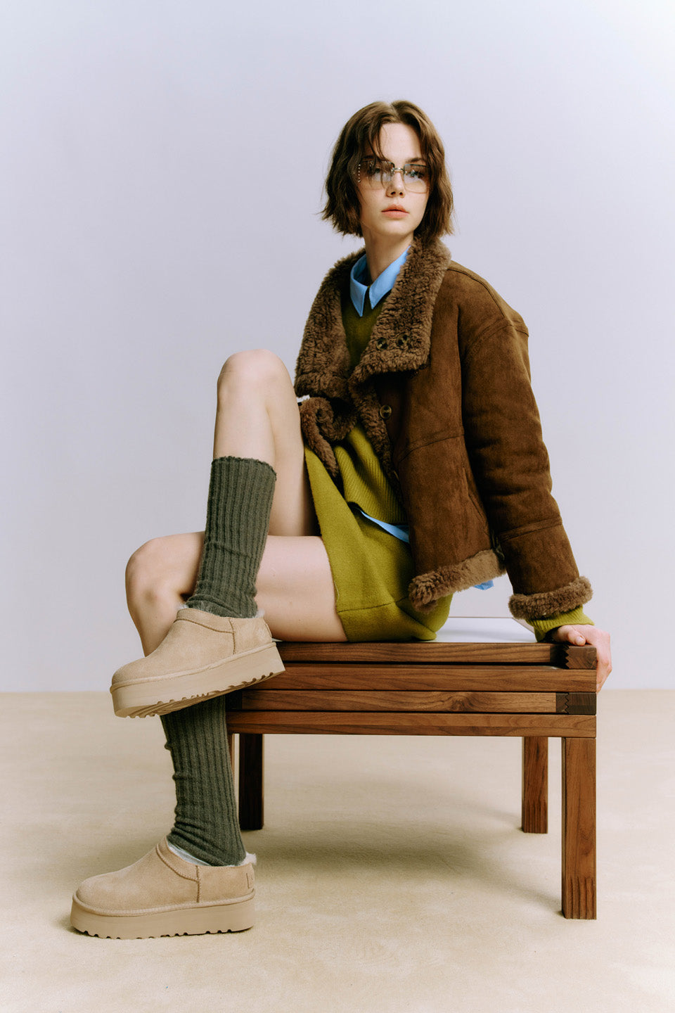 OZLANA OZ0005 UGG CLASSIC MICRO PLATFORM