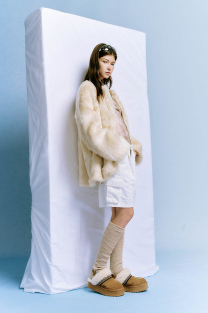 OZLANA UGG OZ3014 CLASSIC CRESCENT SLIPPER (DETACHABLE FEATURE)