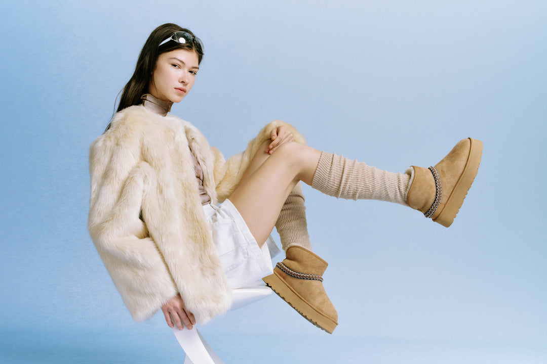 OZLANA UGG OZ0022 CLASSIC MINI CRESCENT PLATFORM