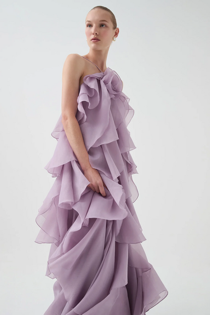Aje Pandorea Layered Maxi Dress(Lilac)