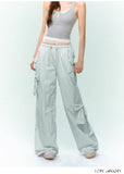 AsGony BOW CARGO PANTS(2color)