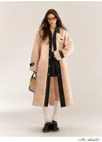 AsGony ASG31123 Maxi Fleece Coat - Apricot