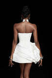 MAEL FEMME White Wave Tube Mini Dress