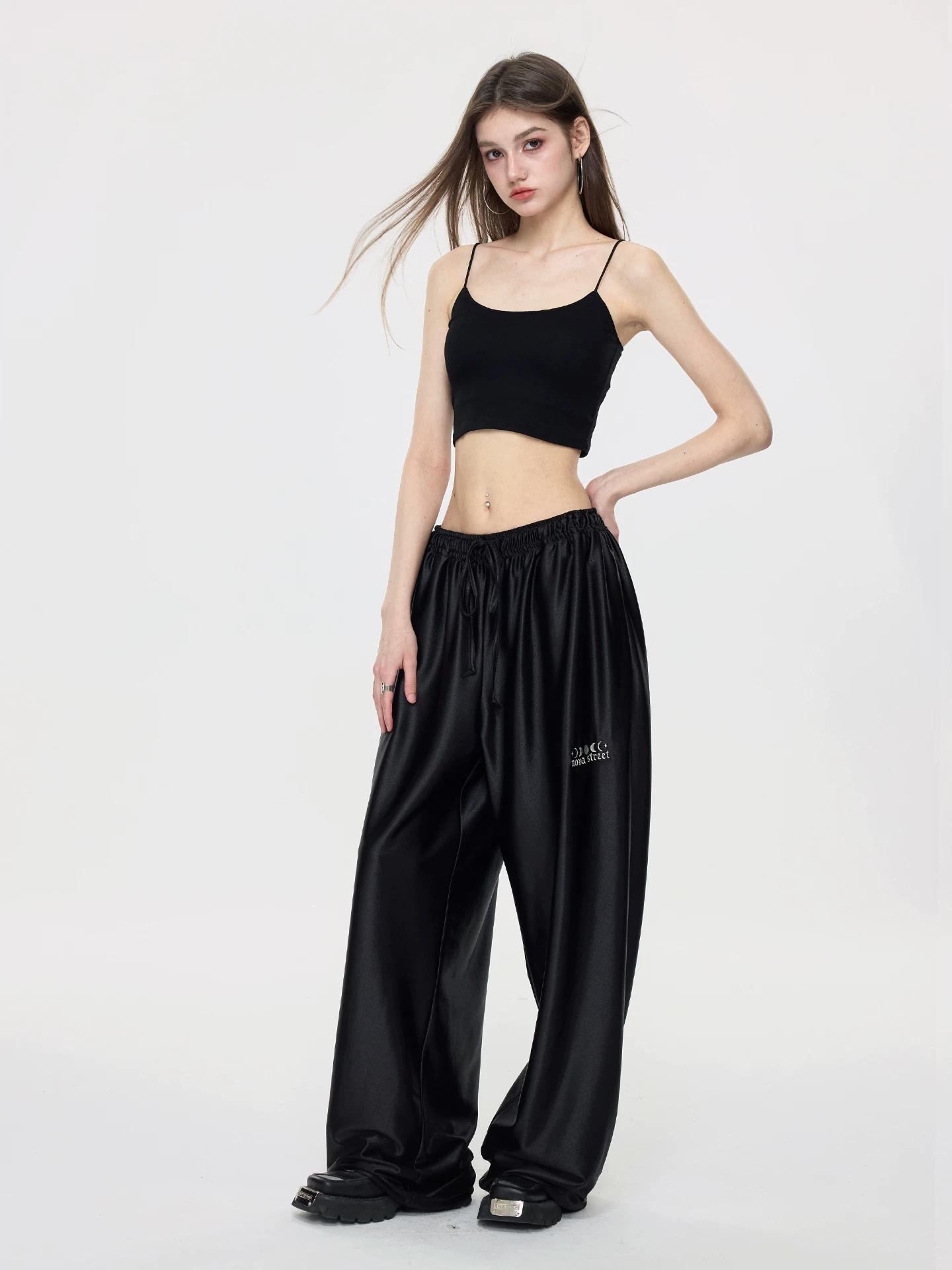 Nova Street Metallic Satin Drawstring Set(SEPERATE)