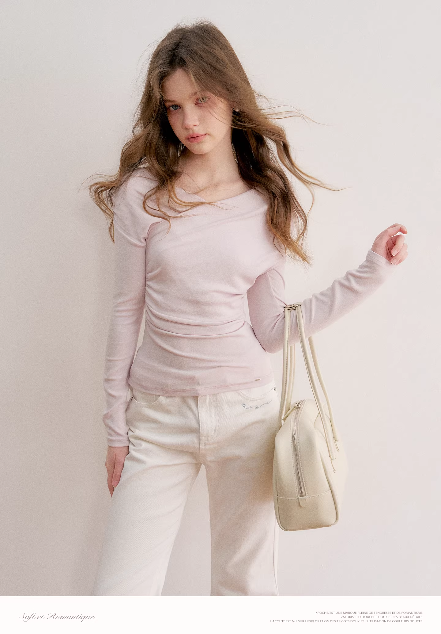 Kroche KE8047 Cross neck off shoulder top