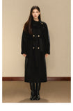 OShea Lapel Maxi Coat-black