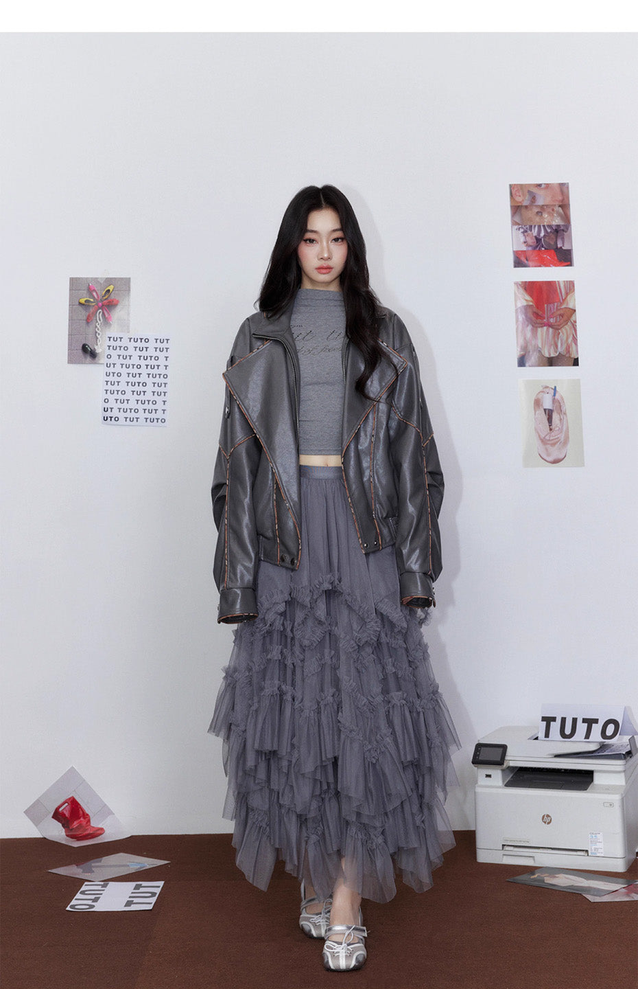 Tut tuto Multi layered fluffy long skirt