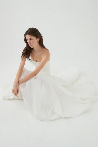 Aje Violette Bubble Hem Maxi Dress(white）