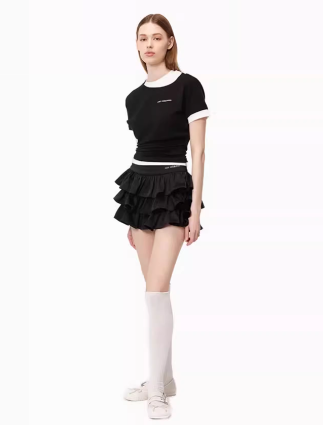 ANN ANDELMAN Cake Mini Skirt(2color)