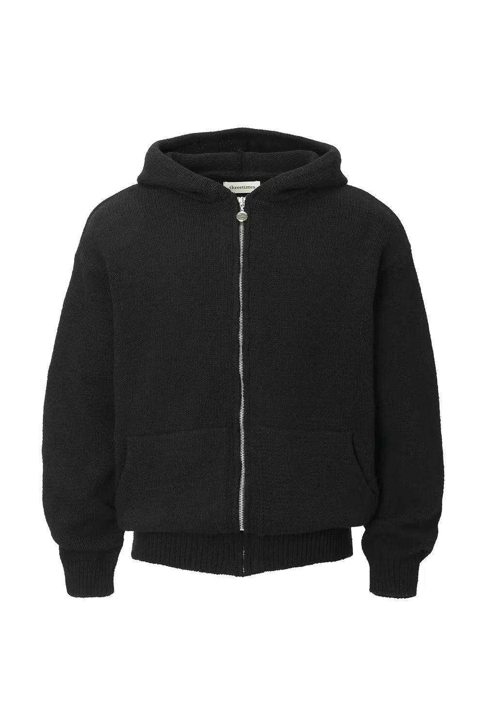 Threetimes Henry zip-up hoodie (3color)