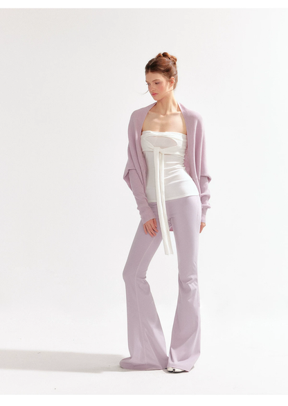 YZZI HE Knitted Batwing Sleeve Cardigan(4color)
