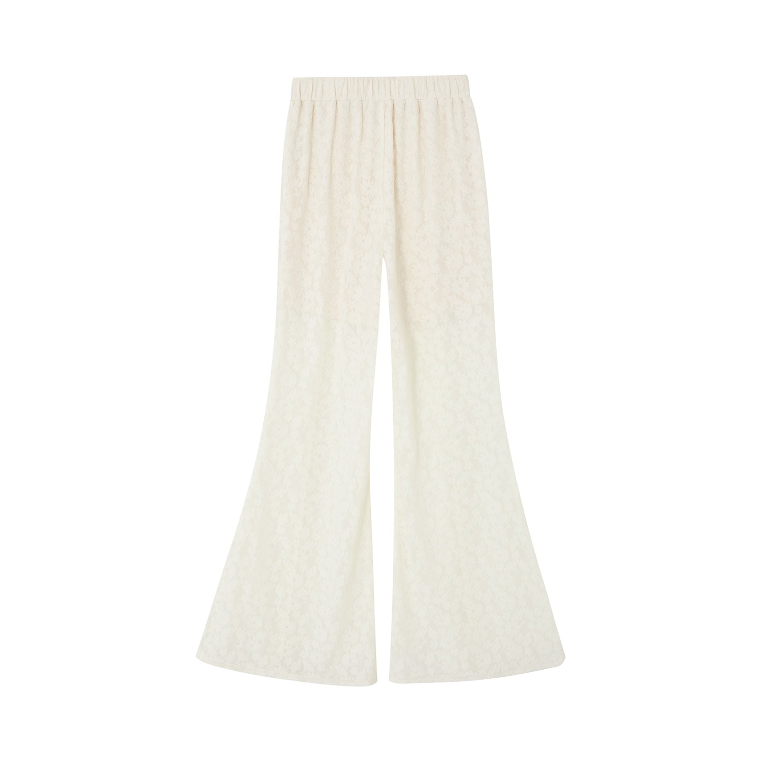SOMESOWE S2508117 Lace micro flared pants