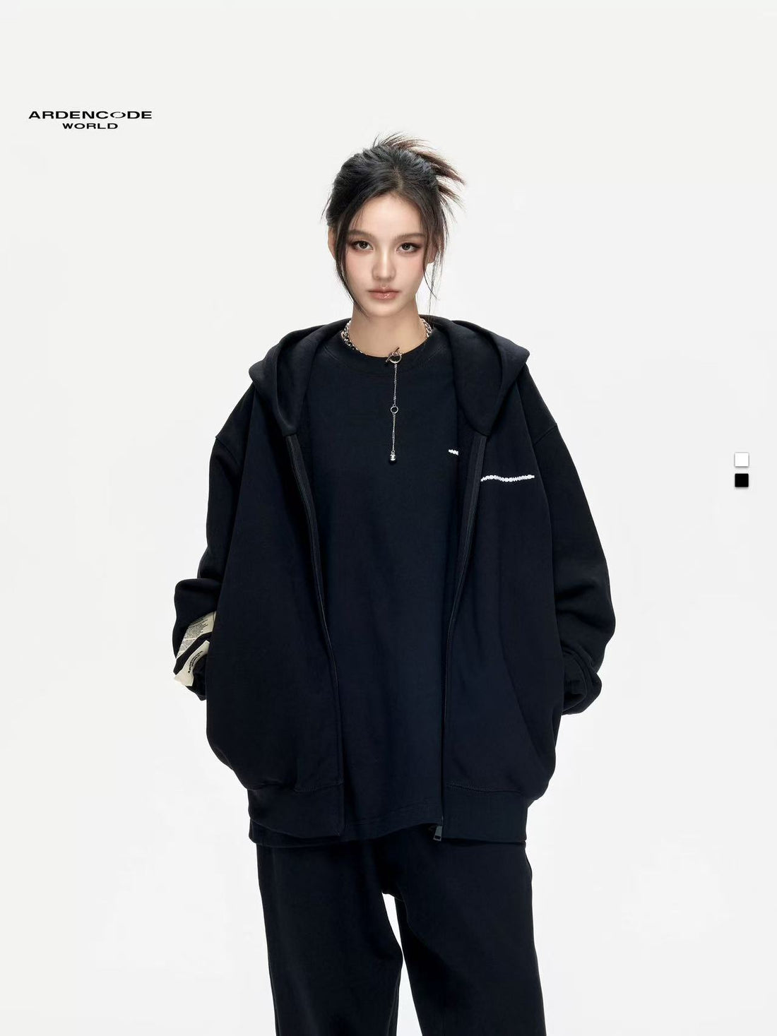 Arden Code AD02-187 Hooded Sweatshirt H1(2color)