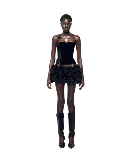 FANCì CLUB  [Best Seller]  Dahlia Velvet Corset(2color)