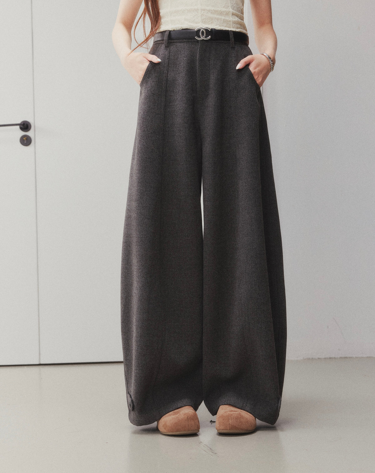 OTEBANBASS Ote260922 High-Waist Wool Balloon Pants