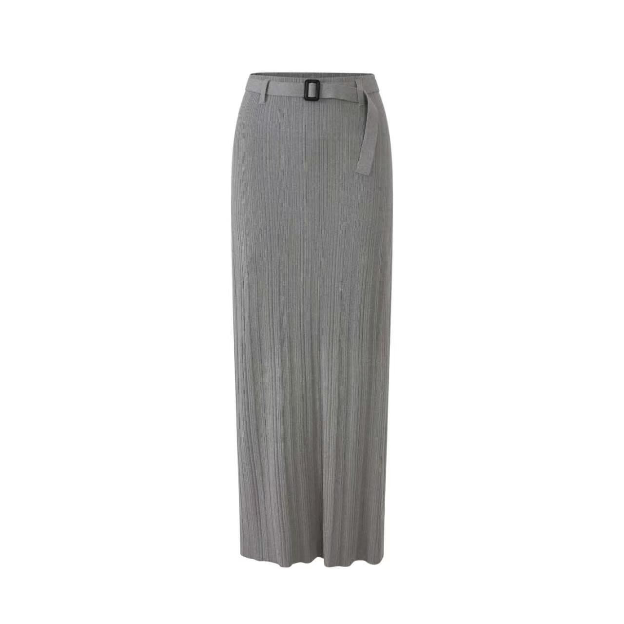 Lafreedom LAF360410&amp;LAF360411&amp;LAF360412 Knitted elastic sunscreen cardigan top + tube top + skirt