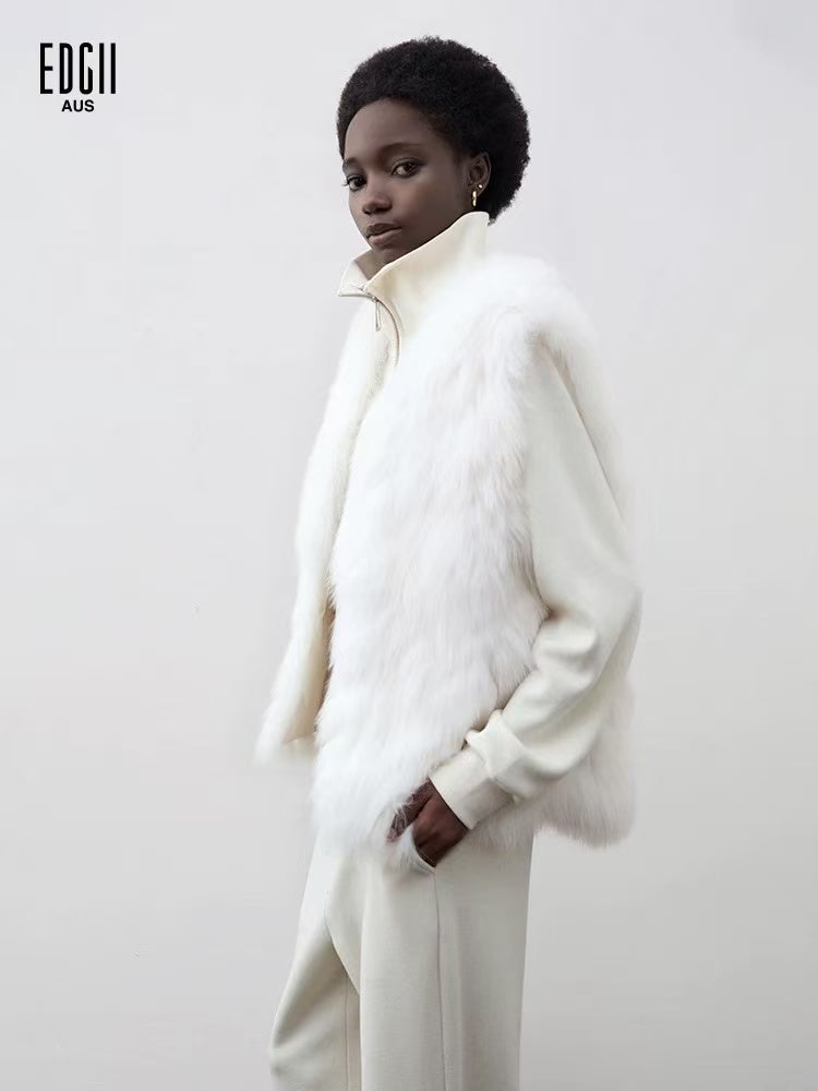 EDGII ED50AW1004 Silhouette fur vest