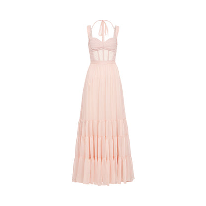 SHEERLUCK SLLYQ25304 Knitted bead pleated dress