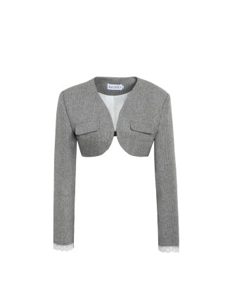 Jean Soo Dreamy Arc Lapel Outer Short Coat