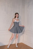 Jean Soo Waist-slimming Lace Splicing Puffy Camisole Skirt