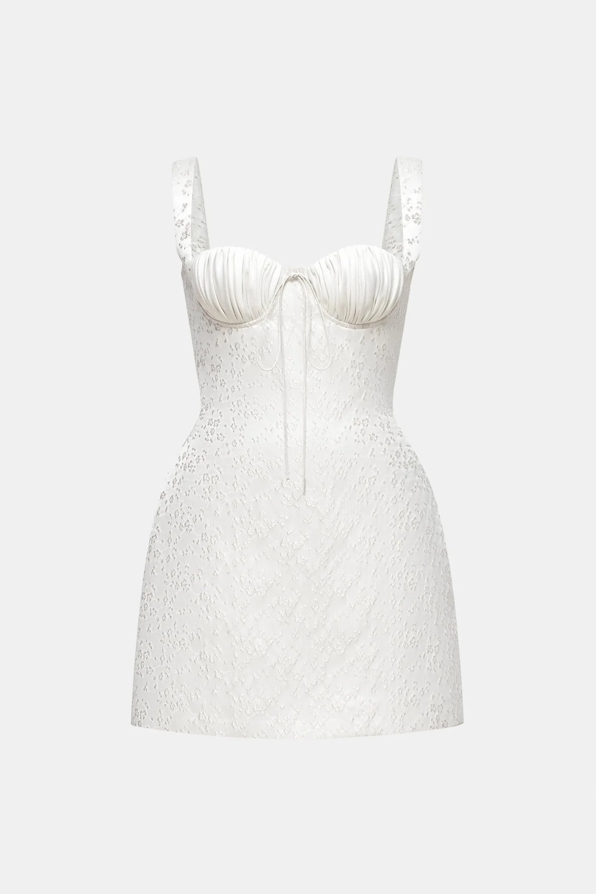 Montsand Ivory Floral Bustier Mini Dress