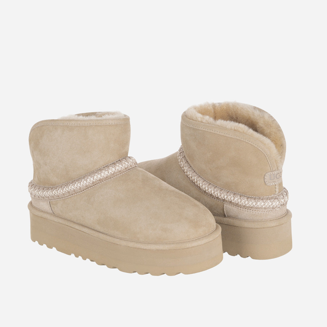 OZLANA UGG OZ0022 CLASSIC MINI CRESCENT PLATFORM