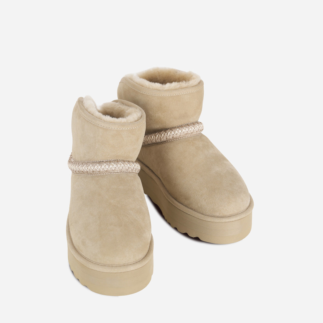 OZLANA UGG OZ0022 CLASSIC MINI CRESCENT PLATFORM