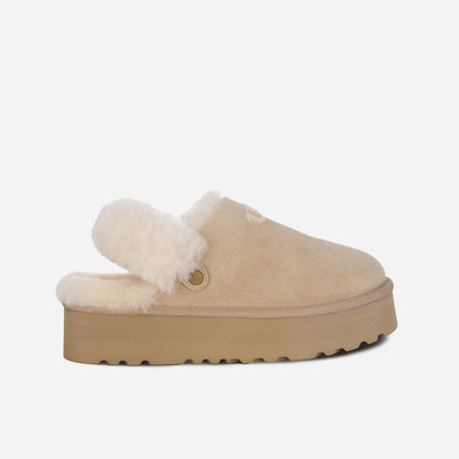 OZLANA UGG OZ3007 LOGO PLATFORM SLIPPER