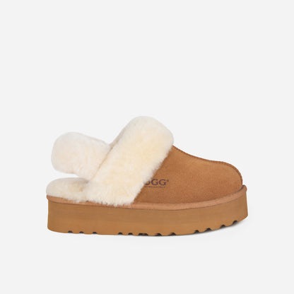 OZLANA UGG OZ3002 CLASSIC COQUETTE PLATFORM SLIPPER  (DETACHABLE FEATURE)
