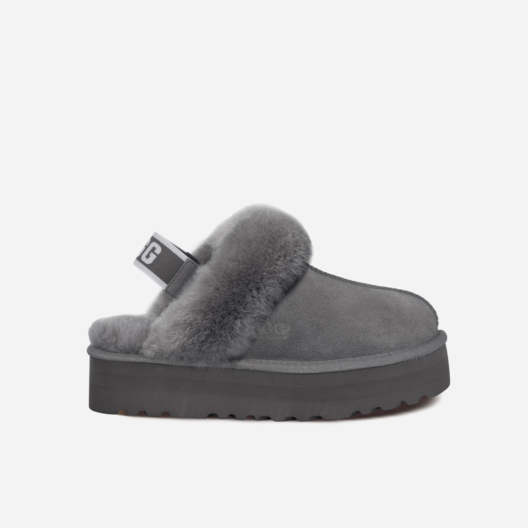 OZLANA UGG OZ3002 CLASSIC COQUETTE PLATFORM SLIPPER  (DETACHABLE FEATURE)