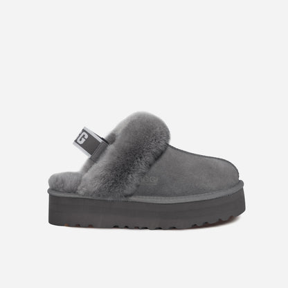 OZLANA UGG OZ3002 CLASSIC COQUETTE PLATFORM SLIPPER  (DETACHABLE FEATURE)