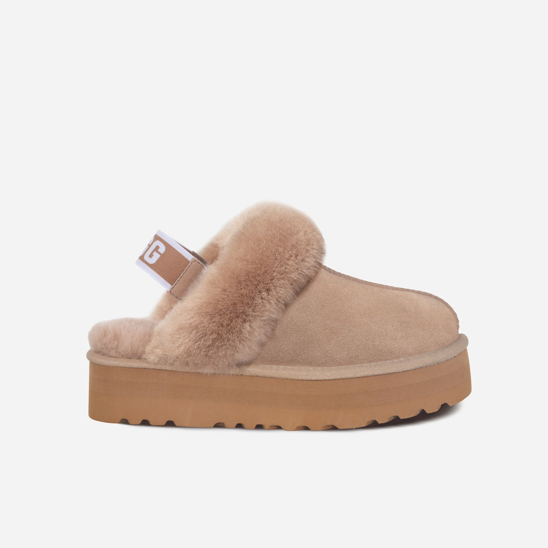 OZLANA UGG OZ3002 CLASSIC COQUETTE PLATFORM SLIPPER  (DETACHABLE FEATURE)