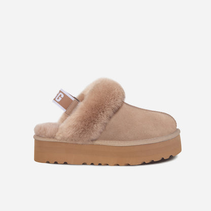 OZLANA UGG OZ3002 CLASSIC COQUETTE PLATFORM SLIPPER  (DETACHABLE FEATURE)