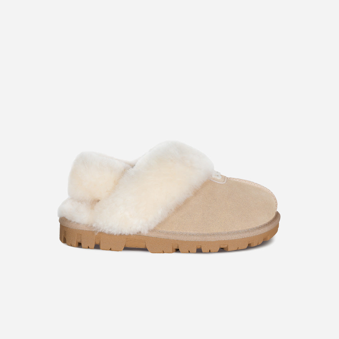 OZLANA UGG OZ3004 CLASSIC COQUETTE LOGO SLIPPER (DETACHABLE FEATURE)