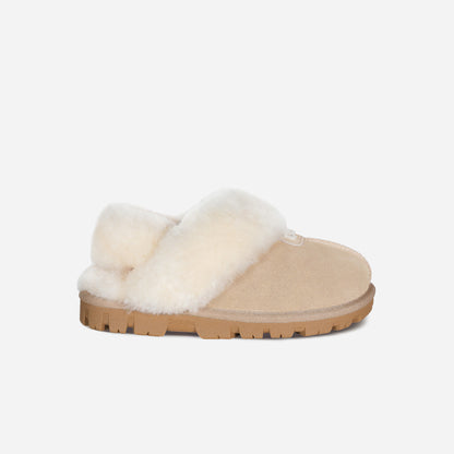 OZLANA UGG OZ3004 CLASSIC COQUETTE LOGO SLIPPER (DETACHABLE FEATURE)